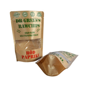 500g de plástico con cierre hermético de Doypack bolsa de papel Kraft con ventana - Product Image 3