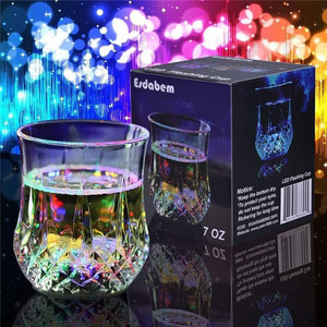 Vin Champagne Flute'S Éclairer des Lunettes LED Tasses Clignotantes Liquide Pour Boîte de Nuit de Barre de Fête - Product Image 3