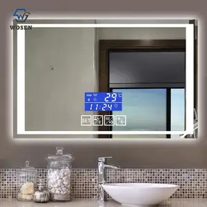 Anti fog fogless heated led backlit vantiy bathroom lighted mirror