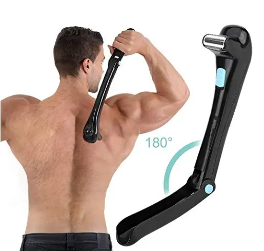 Long Reach Flexible Men Back Shaving Razor Manual Body Underarm Hair Shaver Removal Large Sharp Blade Men Groomer Logo