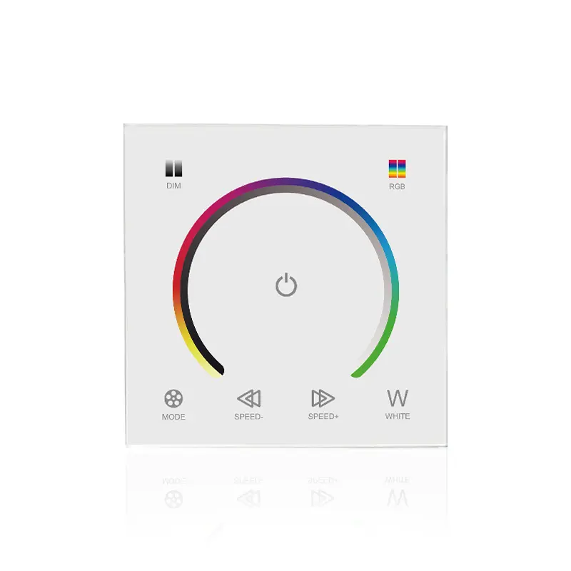 Smart RGB RGBW led touch panel controller, wall-mounted led panel switch led dimmer for led strip panel light