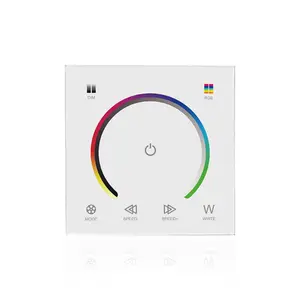 Contrôleur de panneau tactile à led RGBW, variateur intelligent mural pour éclairage, RGB, v