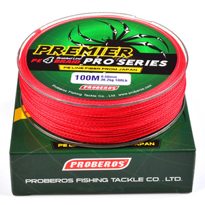 เอ็นตกปลาแบบเกลียว4เส้น,สายเบ็ดตกปลา PE Superline ทนทานต่อการถลอกยาว100เมตรยาว6LB-100LB สำหรับน้ำเค็มและน้ำจืด