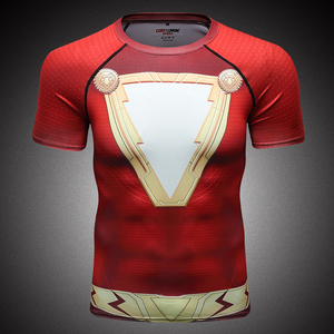 Camisetas con estampado de superhéroes de <span class=keywords><strong>Endgame</strong></span>, ropa de gimnasio para hombre, camiseta de compresión con cuello redondo, lo más nuevo - Product Image 4