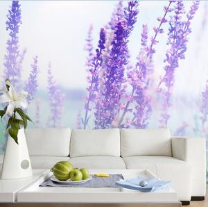 <strong>Romantic</strong> Lavender Design Non-woven Decorative <strong>Wallpaper</strong>