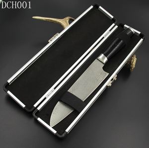 Cuchillo de Chef Damasco japonés de 12,4 pulgadas <span class=keywords><strong>Santoku</strong></span> de forja de acero japonés para uso en la cocina - Product Image 5
