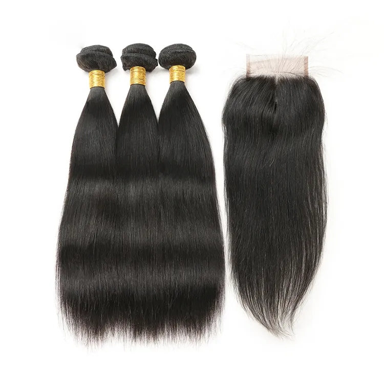 Wholesale 12A Grade One Bundle From One Single Donor Double Drawn Virgin Human Hair