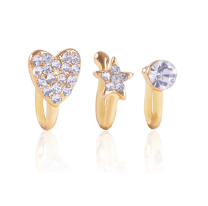 Anneaux nasaux en Faux Septum strass, Non percés, pour nez, ouvert, anneau à Clip, <span class=keywords><strong>Piercing</strong></span>, bijoux du corps - Product Image 2