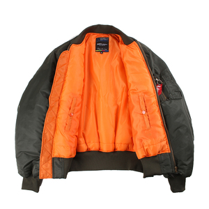 Plain Black Nylon Wasserdichte geste ppte Winter pilot Flight <span class=keywords><strong>Bomber</strong></span> Jacke