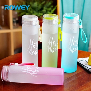 Haute qualité personnalisé plat coloré bleu <span class=keywords><strong>voss</strong></span> verre sport boire des bouteilles d'<span class=keywords><strong>eau</strong></span> - Product Image 5