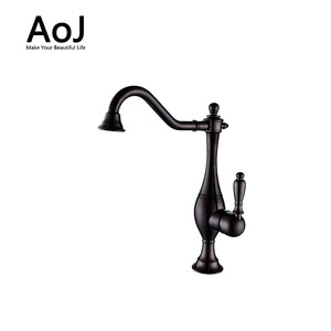 Tous cuivre et plomb Européenne classique gouttières avec un standard ouvert-trou cuisine eau chaude mixer <span class=keywords><strong>robinet</strong></span> - Product Image 5