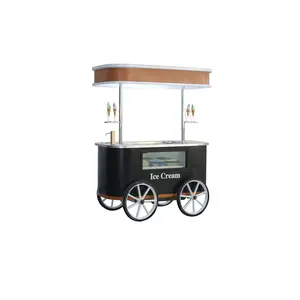Markise Gelato Warenkorb Mobilen Eis Push Warenkorb mit Rädern für Verkauf