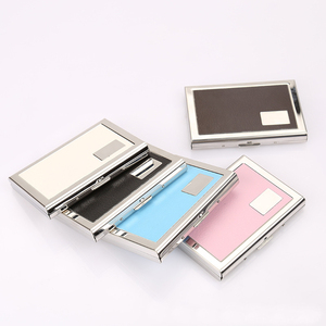 Coffre-fort automatique en acier inoxydable, étui de carte de crédit avec blocage RFID, boîte <span class=keywords><strong>métallique</strong></span> portable pour hommes - Product Image 2