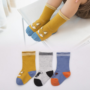 Personnalisé Brodé Bébé <span class=keywords><strong>Renard</strong></span> Antidérapant Ramper Chaussettes - Product Image 5