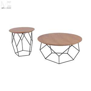 Tables d'appoint en <span class=keywords><strong>bois</strong></span> avec structure en métal tables basses gigognes - Product Image 1