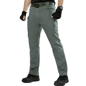 Tactical Pants with Knee Pads Formal Polyester / Cotton Men IX9 Combat Ripstop Cargo Rip Stop Black Khaki Black Green S-XXL