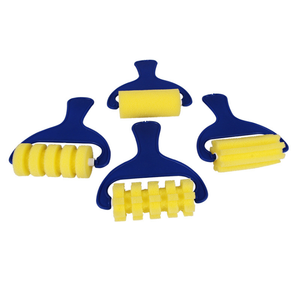 Diy 4 unids mango <span class=keywords><strong>de</strong></span> plástico <span class=keywords><strong>de</strong></span> diferentes rodillo <span class=keywords><strong>de</strong></span> espuma cepillo <span class=keywords><strong>de</strong></span> pintura <span class=keywords><strong>para</strong></span> niños <span class=keywords><strong>de</strong></span> dibujo - Product Image 2