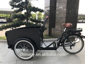 <span class=keywords><strong>Bicicletta</strong></span> <span class=keywords><strong>Elettrica</strong></span> da Carico a Tre Ruote C-UB9034E a Carico Anteriore per Trasporto Bambini con Pedalata Assistita - Product Image 2