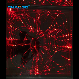 Neues Design DMX Nachtclub Bar Starlight Boden Panel Party Hochzeit Event führte Infinity Spiegel Glas funkeln Tanzfläche