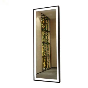 OEM Personnalisé Mur Miroir de Vestiaire Avec LED Lumière