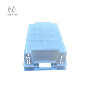 냉동용 토트 크레이트 600*400*205 mm 식품 등급 플라스틱 용기 견고한 바닥 메쉬 벽 통풍 가능 중첩 가능 재활용 가능 - Product Image 6