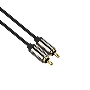 <span class=keywords><strong>Cable</strong></span> de audio <span class=keywords><strong>RCA</strong></span> de carcasa de aluminio Premium macho a macho <span class=keywords><strong>Cable</strong></span> de <span class=keywords><strong>video</strong></span> y audio chapado en oro para REPRODUCTOR DE DVD - Product Image 1