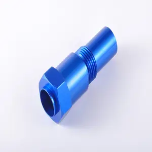 Su misura di lavorazione cnc e tornitura e fresatura non-standard di tubo comune/sensore di conchiglie con blu o nero anodizzato