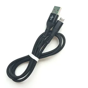 Customise Logo USB Cable Mobile Data Line 100cm Nylon USB Cable Data Cable