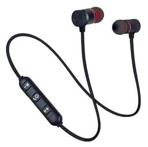 Headset Olahraga Nirkabel Bluetooth, Earphone Bebas Genggam Kualitas Tinggi, Headphone dengan Mikrofon