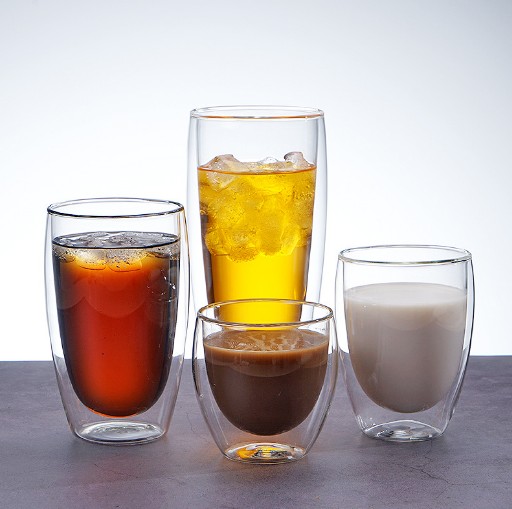 juice cup borosilicate Glass Coffee Cup double wall glass cup Beer Glass