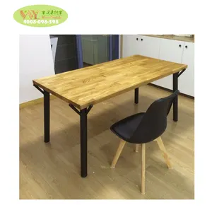 Современный обеденный стол из дуба + кухонные столы/обеденный стол из массива древесины дуба fjl для ресторана