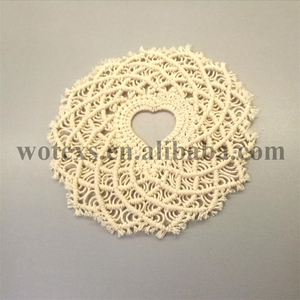 TR1004 핫 세일 테이블 러너 macrame 장식 니트 코튼 테이블 매트 웨딩 액세서리 라운드 boho macrame 테이블 러너 - Product Image 6