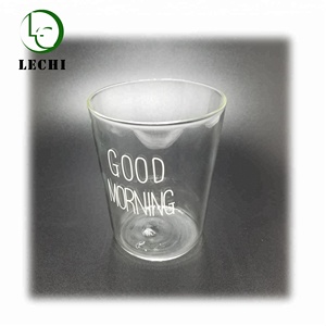 300 ML résistant à la chaleur à haute teneur en borosilicate verre thé tasse à café tasse de jus avec <span class=keywords><strong>bonjour</strong></span> logo - Product Image 1
