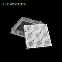 Angelilenstech — lentille optique led 9 en 1, acrylique clair, diffuseur de lumière, 60 degrés pour 2525 3030 3535 5050