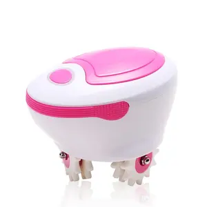 Teethed silicone vibrating roller body muscle relaxation massage cellulite reduce home machine