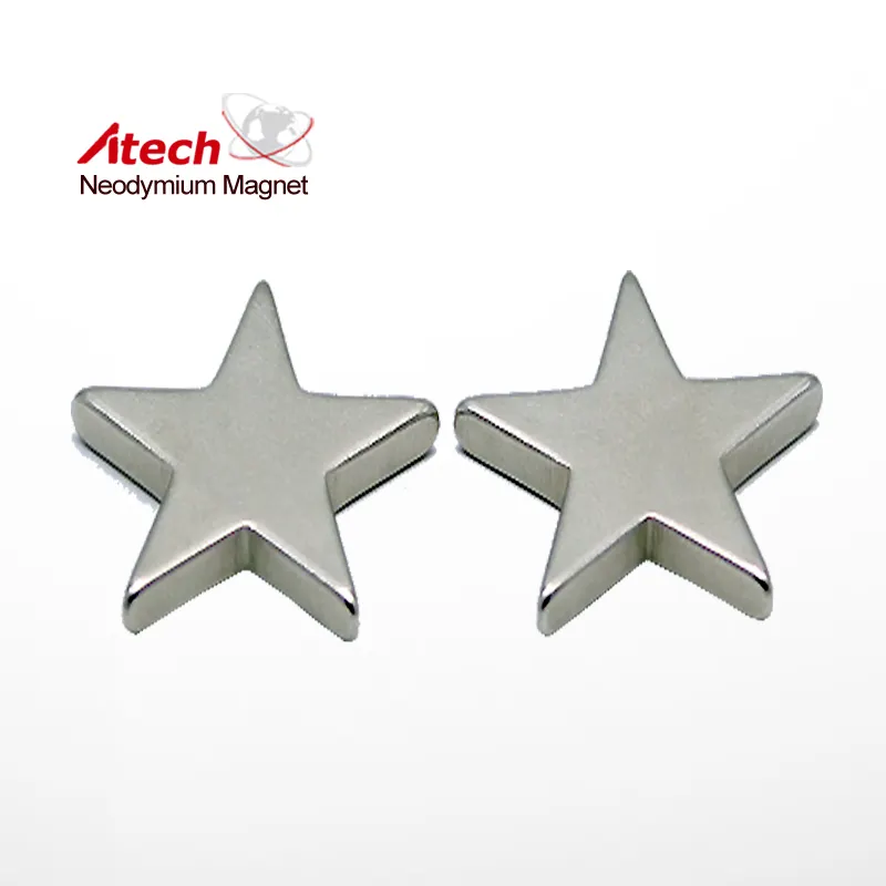 ISO 9001 Certificated N52 Neodymium Star Shape Magnets Price