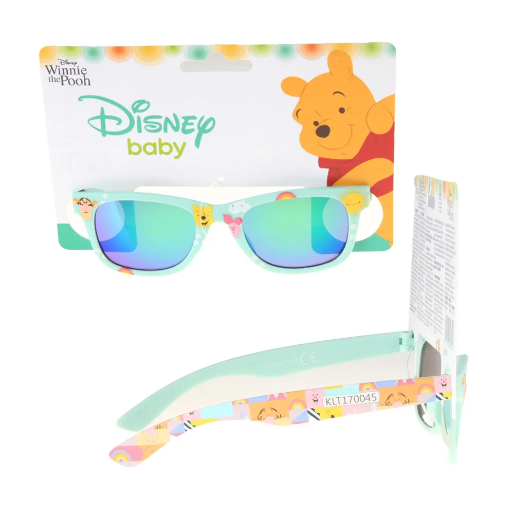 YJ gafas de sol de las muchachas gradiente marrón lente lindo diseño Oval marco personalizado oso winnie el pooh de gafas de sol