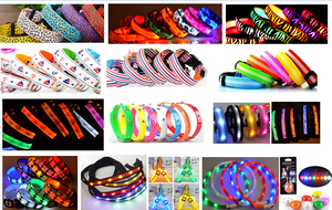 Grosir Pabrik penjualan langsung harga rendah kualitas tinggi persediaan hewan peliharaan tahan air led kalung leher anjing - Product Image 6