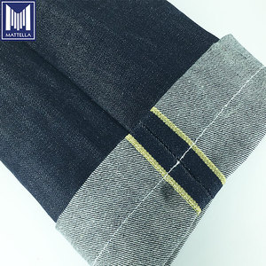 Altın sarı kenar kenar kenar eski okul 14 oz ağır % 100% pamuk japon Denim kot kumaş - Product Image 2