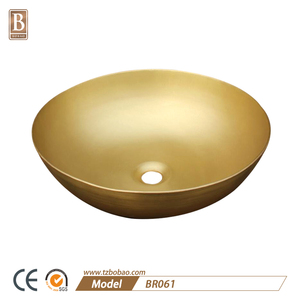 Natuurlijke Messing Toiletpot Wastafel Koper Badkamer Ronde Vessel <span class=keywords><strong>Sink</strong></span> - Product Image 5