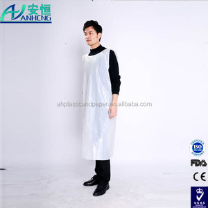 Desechables cocina proteger uniforme <span class=keywords><strong>de</strong></span> plástico transparente delantales - Product Image 2