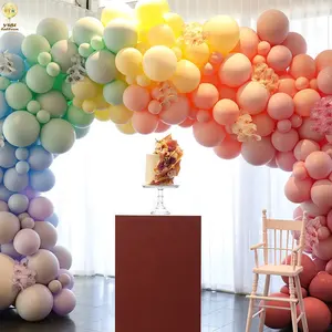 Palloncini ad aria in lattice pastello opaco di vendita calda per la decorazione dell'arco della ghirlanda di palloncini per feste fai da te