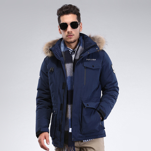 Hiver Épais Hommes de Sport Parka Manteau Duck Down Puffer Veste Avec Capuchon De Fourrure - Product Image 4