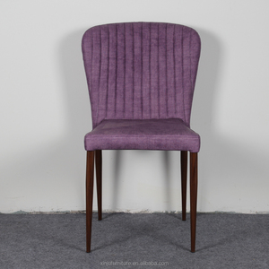 Effet bois jambe leathaire technique housses en tissu chaises de salle à manger dans <span class=keywords><strong>la</strong></span> salle à manger chaise tissu - Product Image 1