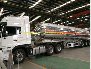 Cisterna de aceite Semi remolque de 4 ejes 50m3 60cbm 66000 litros de aluminio del tanque de combustible Diesel remolque cist - Product Image 4