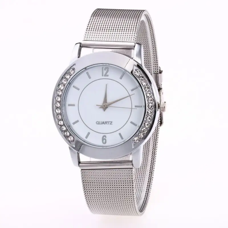 Brand Women Watch Fashion Square Ladies Quartz Watch Bracelet Set Green Dial Simple Silver Mesh Luxury Women Watches