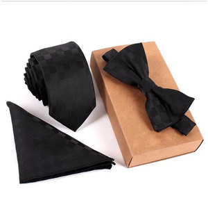 Ensemble <span class=keywords><strong>cravate</strong></span> pour homme, mouchoir Offre Spéciale, nœud papillon - Product Image 4