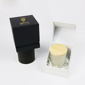 De lujo de encargo de logotipo impreso Plaza vela de cartón cajas de embalaje de papel con tapa con bisagras - Product Image 1