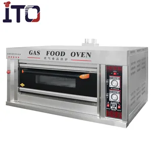 Desktop type single bakery LPG gas oven on sale