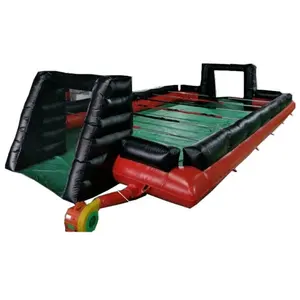 Promozione A Buon Mercato Gonfiabile Gigante umani foosball corte/campo di calcio con tubi di acciaio da tavolo/tavolo umani calcio parco giochi